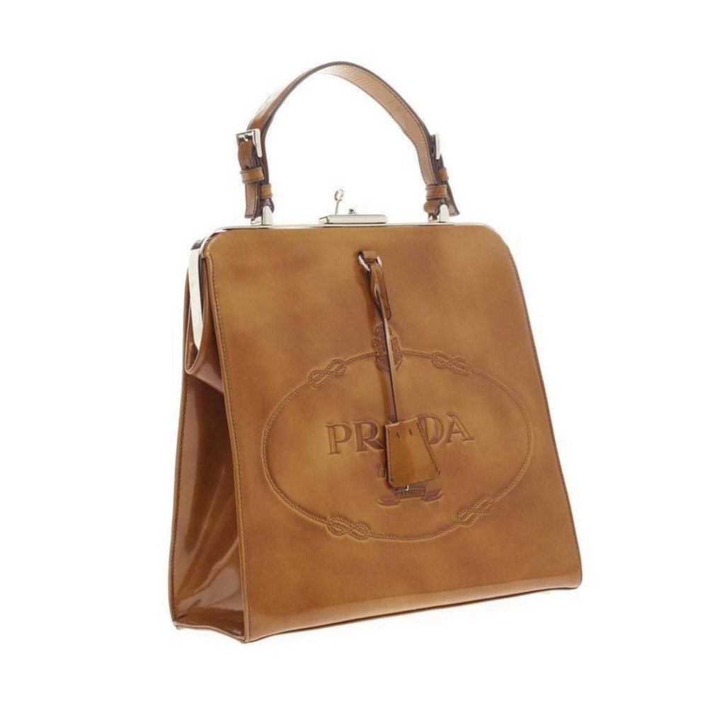 prada frame handle spazzolato leather from the devil wears prada